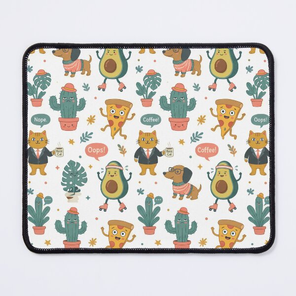 Item preview, Pizza Cactus Animal Illustrations Playfulness Charm Imaginative Art designed and sold by ART ATTACK ZONE.