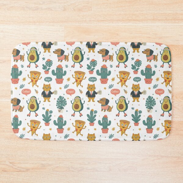 Item preview, Pizza Cactus Animal Illustrations Playfulness Charm Imaginative Art designed and sold by ART ATTACK ZONE.