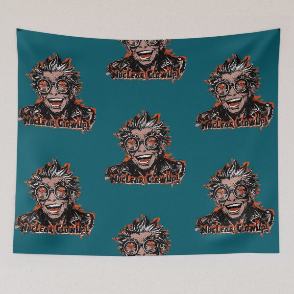 Item preview, Nuclear Glow Up Punk Rocker - Explosive Apocalypse Art designed and sold by Urban Muse And Sultry Hues.
