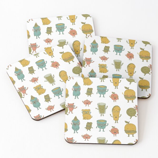 Item preview, Food Drinks Animal Illustrations Playfulness Charm Imaginative Art designed and sold by ART ATTACK ZONE.