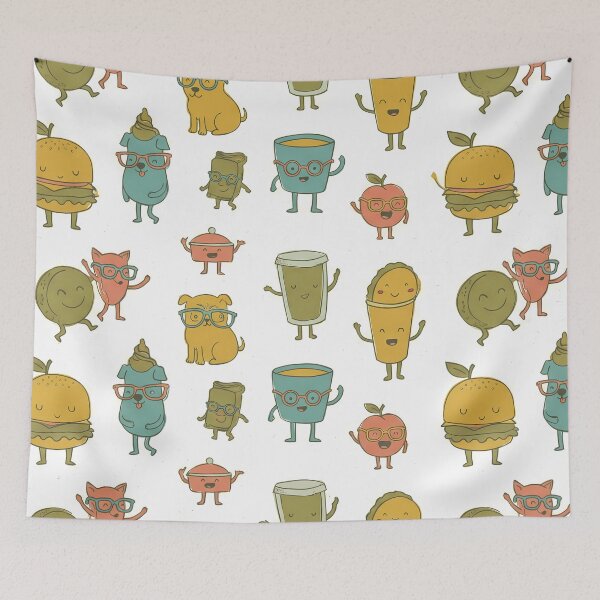 Item preview, Food Drinks Animal Illustrations Playfulness Charm Imaginative Art designed and sold by ART ATTACK ZONE.