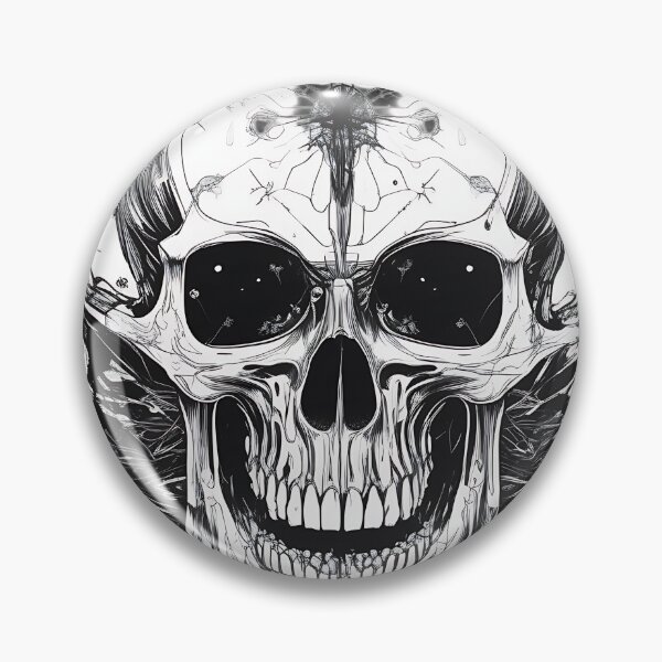 Item preview, Dark Fantasy Warrior Skull Spiked Blade Engraving designed and sold by DarkOriginArts.
