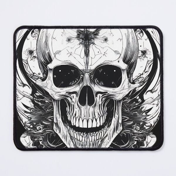 Item preview, Dark Fantasy Warrior Skull Spiked Blade Engraving designed and sold by DarkOriginArts.