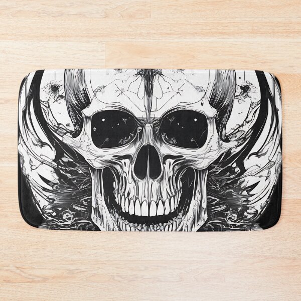 Item preview, Dark Fantasy Warrior Skull Spiked Blade Engraving designed and sold by DarkOriginArts.