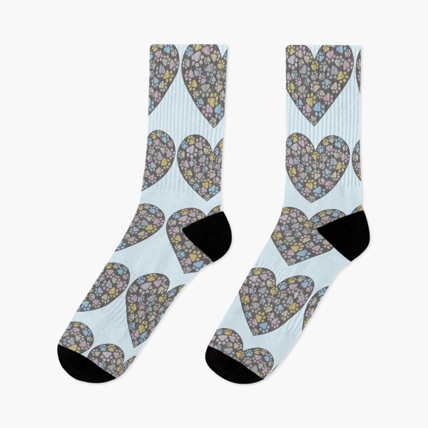 Item preview, Fancy puppy paws in gray heart designed and sold by Doodles Down South.