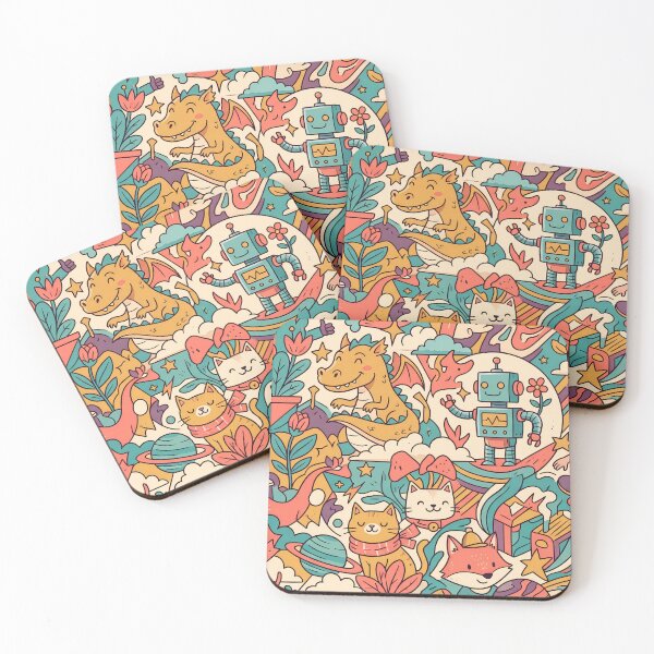 Item preview, Dragons Fox Animal Illustrations Playfulness Charm Imaginative Art designed and sold by ART ATTACK ZONE.