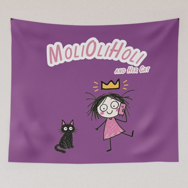 Item preview, MoliOliHoli and Her Cat – Talking on Phone designed and sold by Jankes88.