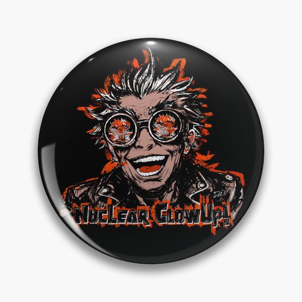 Item preview, Nuclear Glow Up Punk Rocker - Explosive Apocalypse Art designed and sold by Urban Muse And Sultry Hues.