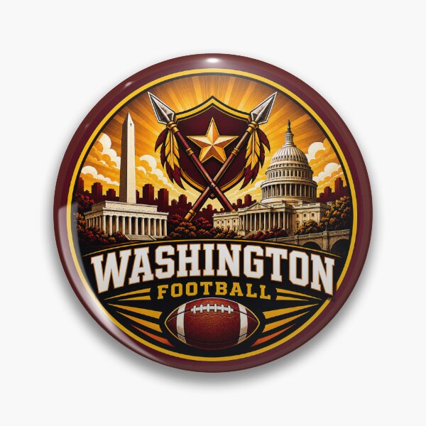 Item preview, Washington Football Skyline Burgundy Gold Sports Logo designed and sold by TKOprintdesigns.