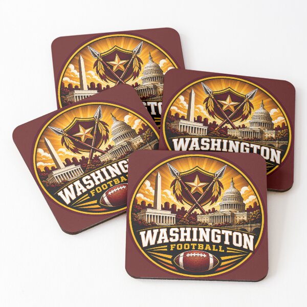 Item preview, Washington Football Skyline Burgundy Gold Sports Logo designed and sold by TKOprintdesigns.