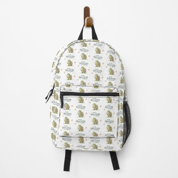 Item preview, Slow Living Is The Goal Cute Turtle Spring Cottagecore designed and sold by AQUILAKREO.
