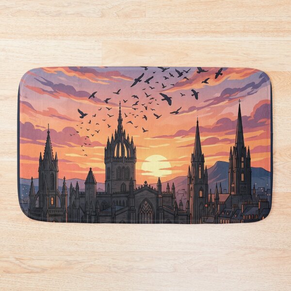 Item preview, Gothic City Twilight Ravens - Edinburgh Architecture / Ciudad Gotica Atardecer Cuervos designed and sold by SpiriTravels.