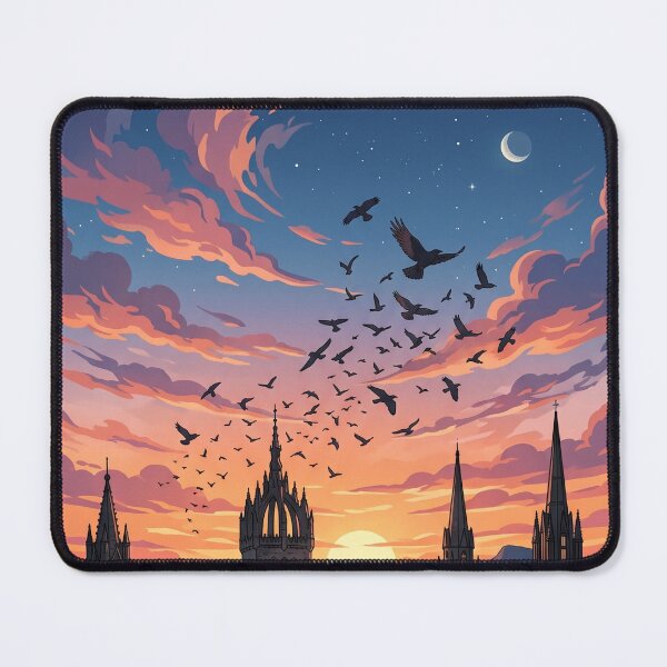 Item preview, Gothic City Twilight Ravens - Edinburgh Architecture / Ciudad Gotica Atardecer Cuervos designed and sold by SpiriTravels.