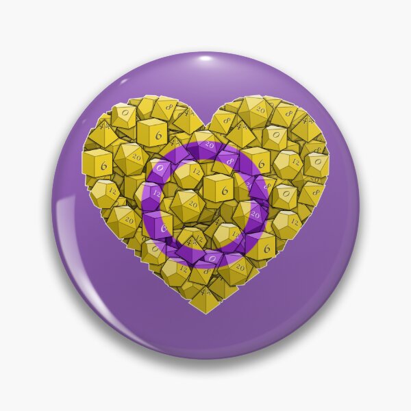 Artikelvorschau, Dice Heart – Intersex Pride entworfen und verkauft von -Solarly-.