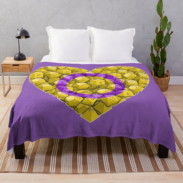 Item preview, Dice Heart - Intersex Pride designed and sold by -Solarly-.