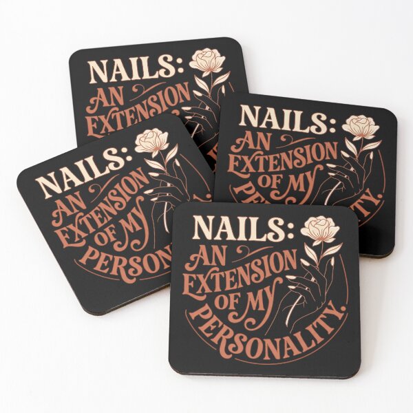 Item preview, Retro Aesthetic Extension Of My Personality Nails Quote designed and sold by DuckOddity.
