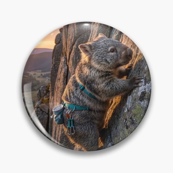 Item preview, Free Climbing Wombat in the Alps designed and sold by Tridentulus.