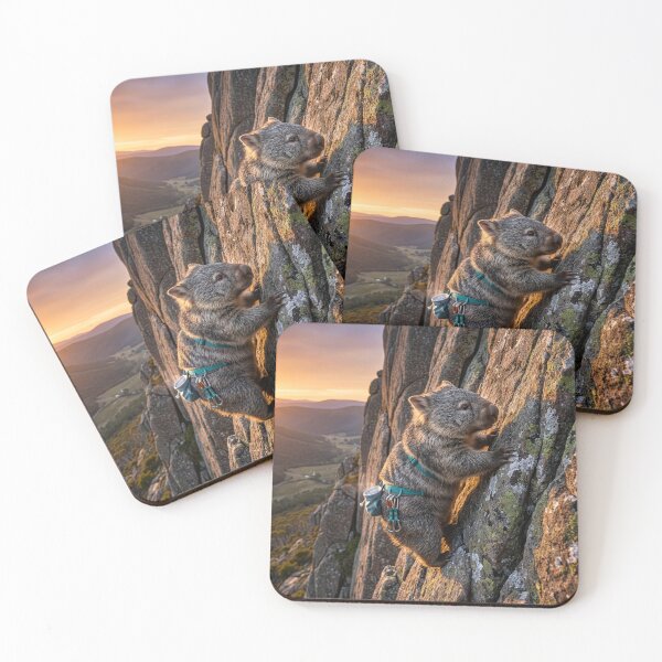 Item preview, Free Climbing Wombat in the Alps designed and sold by Tridentulus.
