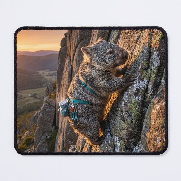 Item preview, Free Climbing Wombat in the Alps designed and sold by Tridentulus.