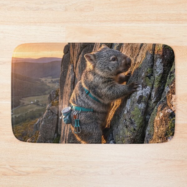 Item preview, Free Climbing Wombat in the Alps designed and sold by Tridentulus.