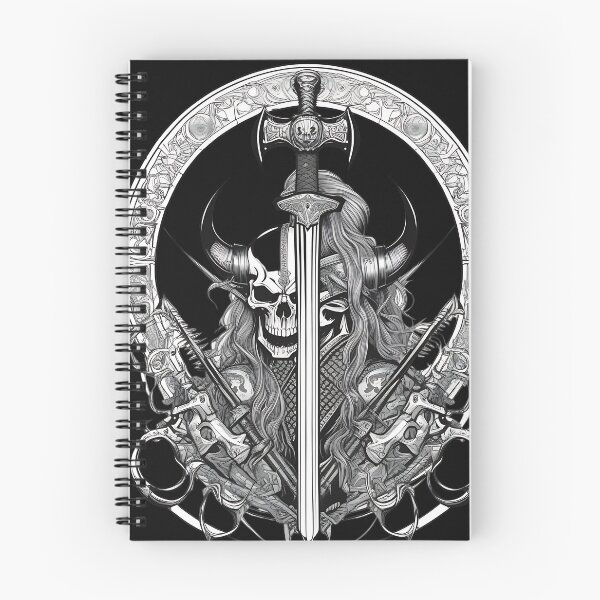 Item preview, Viking Berserker Skull Norse Sword Crest designed and sold by DarkOriginArts.