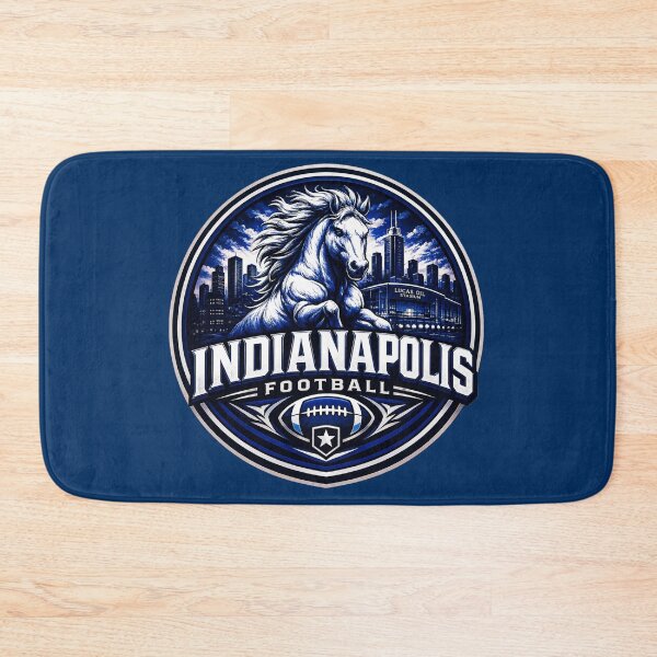 Item preview, Indianapolis Football Horse Skyline Vintage Sports Logo designed and sold by TKOprintdesigns.
