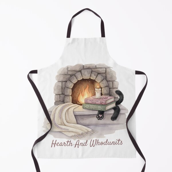 Item preview, Hearth And Whodunits — Cozy Fireplace Hidden Cat Mystery Tee designed and sold by kosimazaki.