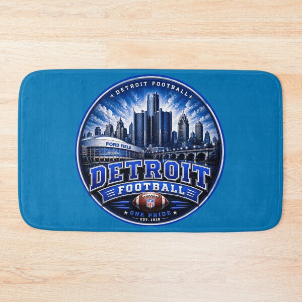 Item preview, Detroit Football Skyline GM Tower Vintage Sports Shirt designed and sold by TKOprintdesigns.