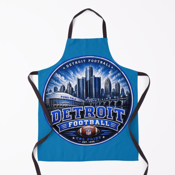 Item preview, Detroit Football Skyline GM Tower Vintage Sports Shirt designed and sold by TKOprintdesigns.