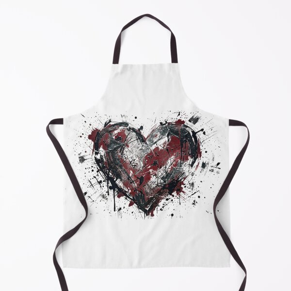 Item preview, Grunge Heart Abstract Art, Dark Romantic Aesthetic designed and sold by PlumArtDesign.