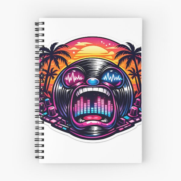 Item preview, Bass Maniac Rave Wave Vinyl Face designed and sold by  ZenRave Designs.