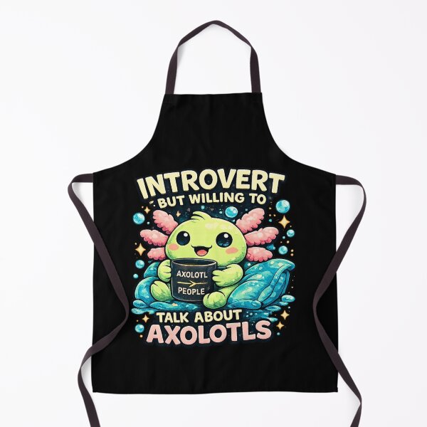 Item preview, Introvert Axolotl Funny Social Anxiety Meme designed and sold by Hobby-up.