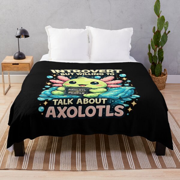 Item preview, Introvert Axolotl Funny Social Anxiety Meme designed and sold by Hobby-up.