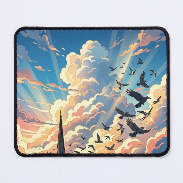 Item preview, Gothic City Twilight Ravens - Edinburgh Skyline / Ciudad Gotica Atardecer Cuervos designed and sold by SpiriTravels.