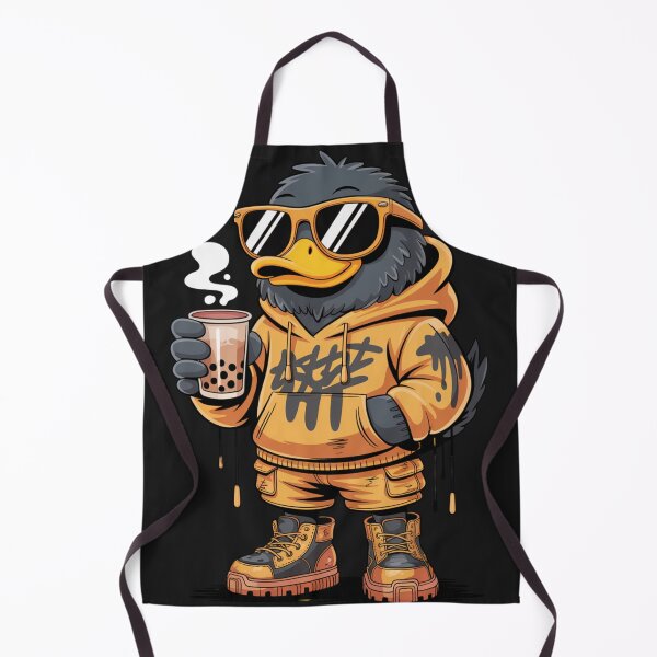 Item preview, Cool Duck Drinking Boba T-Shirt | Streetwear Drip Duck Cartoon | Bubble Tea Lover Graphic Hoodie Design designed and sold by GiftLore Studio.