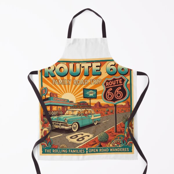 Item preview, Route 66 Centennial Sunset: Vintage Family Road Trip Art designed and sold by FitEnvy.