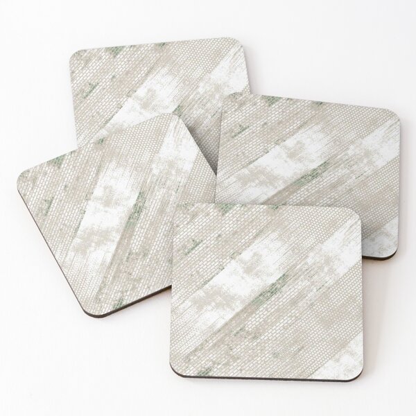 Item preview, Beige, White and Green Textured Print designed and sold by ZedColors.