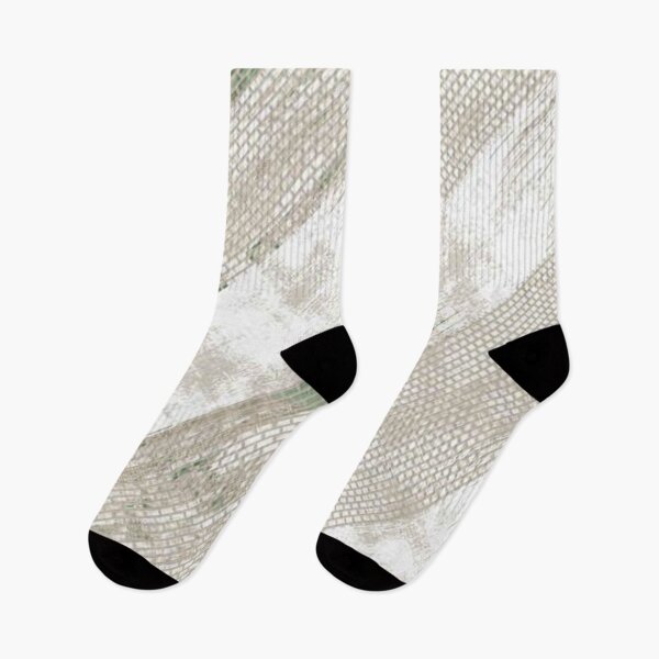 Item preview, Beige, White and Green Textured Print designed and sold by ZedColors.