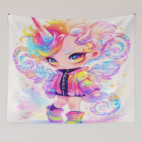 Item preview, chibi Ionielis: Cosmic Punk Unicorn Boy designed and sold by Ecosetereos.
