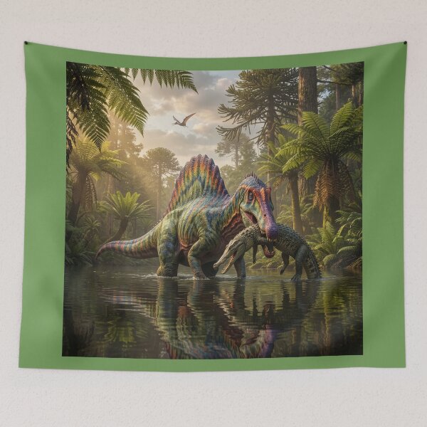 Item preview, Spinosaurus Catches Crocodile designed and sold by Tridentulus.