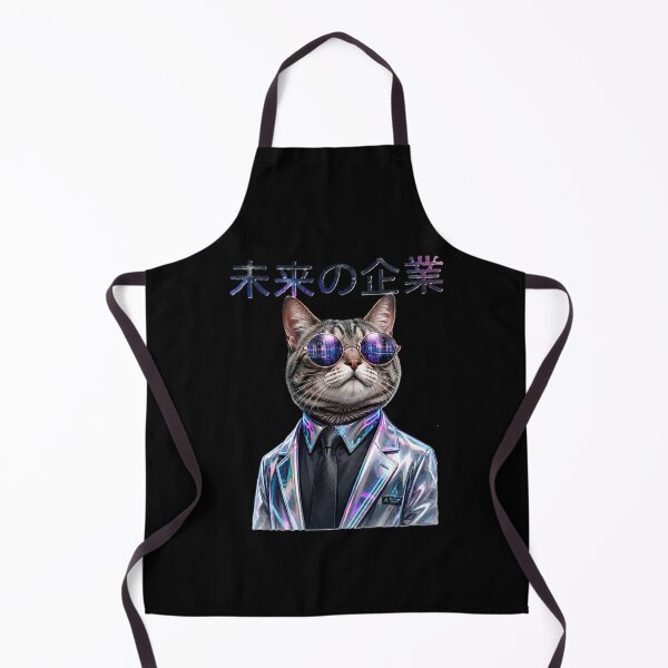 Item preview, Future Corp Cat – Cyberpunk Executive Retro Futurism Design designed and sold by DogLord.
