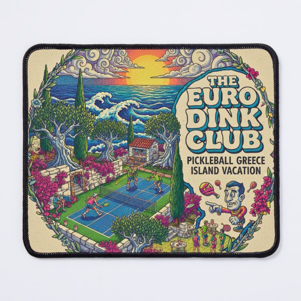 Item preview, Pickleball Greece Island Vacation - The Euro Dink Club Aesthetic designed and sold by FitEnvy.