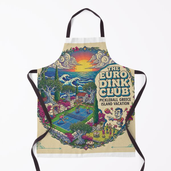 Item preview, Pickleball Greece Island Vacation - The Euro Dink Club Aesthetic designed and sold by FitEnvy.