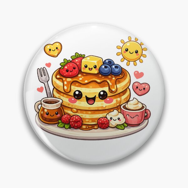Item preview, Cute Kawaii Pancake – Sweet Breakfast designed and sold by Aramdesing.