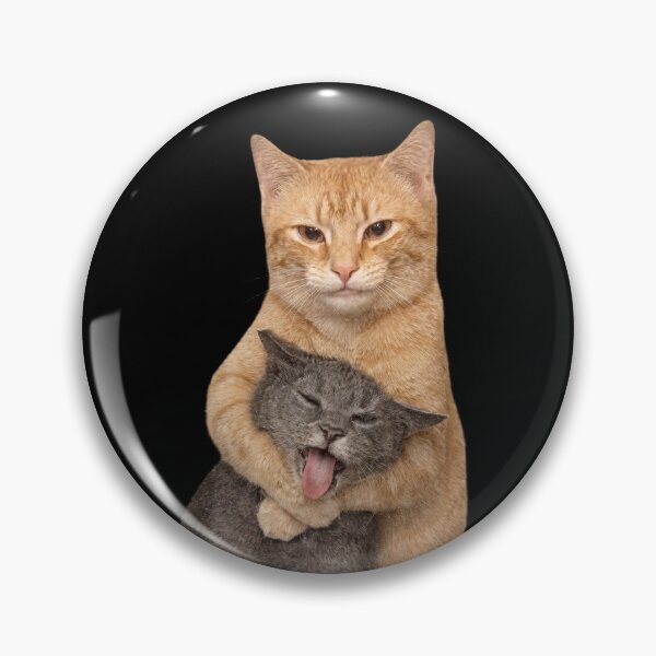 Item preview, Vintage Chaotic Cat Meme, Funny Hugging Cats designed and sold by bmcreationsCo.