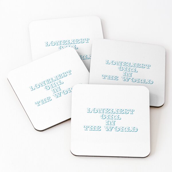 Item preview, loneliest girl in the world (blue) designed and sold by dyldesignz.