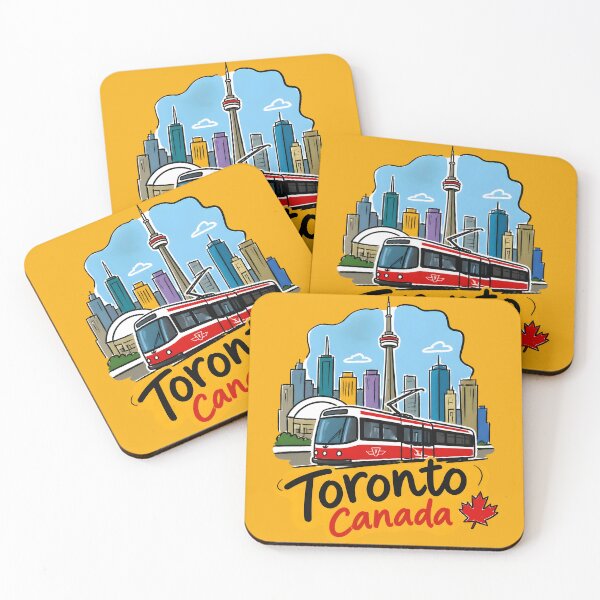 Item preview, Toronto Ontario Canada Cute Skyline Colorful TTC Cityscape designed and sold by HowToCanadian.