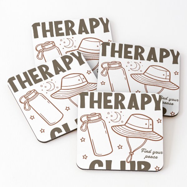 Item preview, Hiking Therapy Club Sticker, Funny Hiking Decal, Outdoor Adventure Sticker designed and sold by TeeVerse27.
