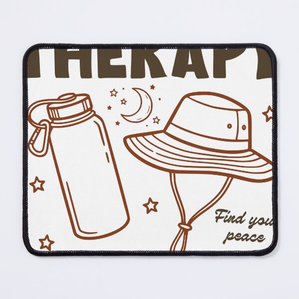 Item preview, Hiking Therapy Club Sticker, Funny Hiking Decal, Outdoor Adventure Sticker designed and sold by TeeVerse27.