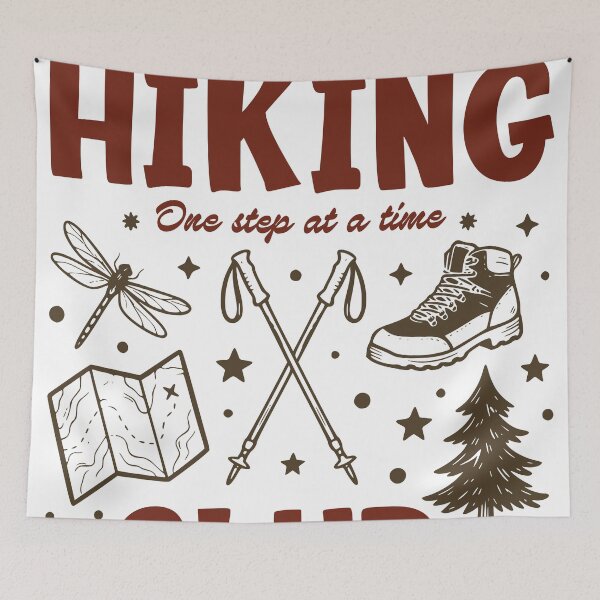 Item preview, Slow Hiking Club Sticker, Funny Hiker Decal, Outdoor Adventure Sticker designed and sold by TeeVerse27.